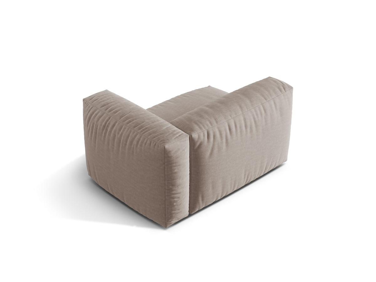 Martina Modul rechts 1 Sitzer in Dark Beige-Boston präsentiert im Onlineshop von KAQTU Design AG. Modulares Sofa ist von Micadoni