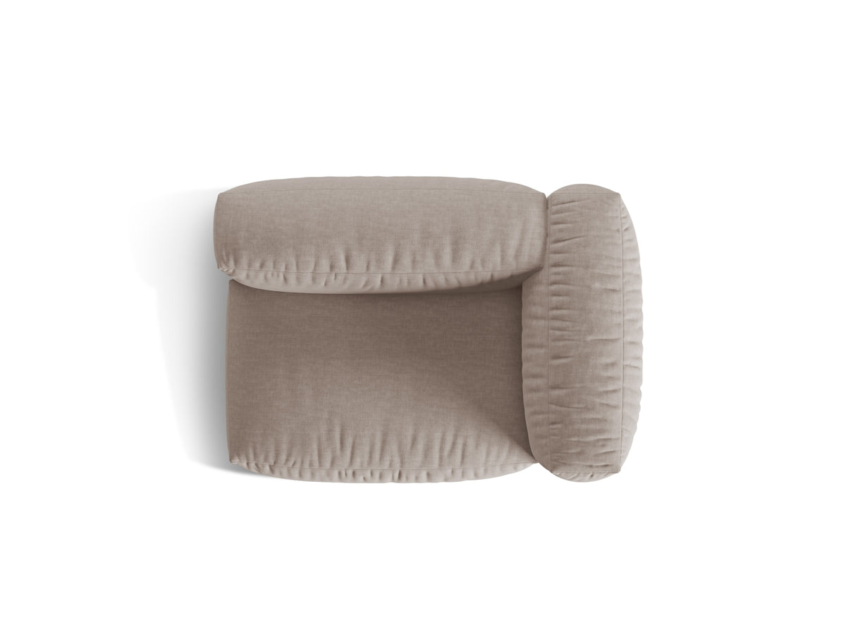 Martina Modul rechts 1 Sitzer in Dark Beige-Boston präsentiert im Onlineshop von KAQTU Design AG. Modulares Sofa ist von Micadoni
