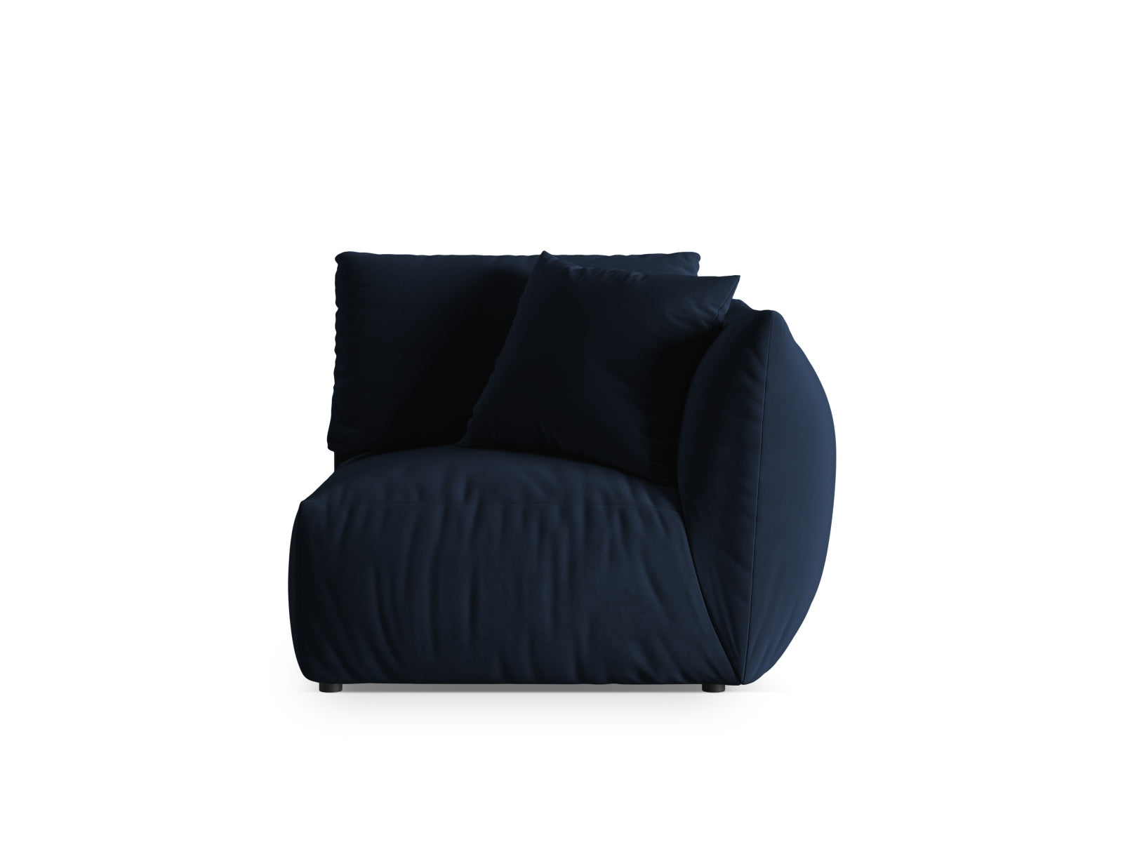 Chris Velour Modul rechts 1 Sitzer in Royal Blue präsentiert im Onlineshop von KAQTU Design AG. Modulares Sofa ist von Micadoni
