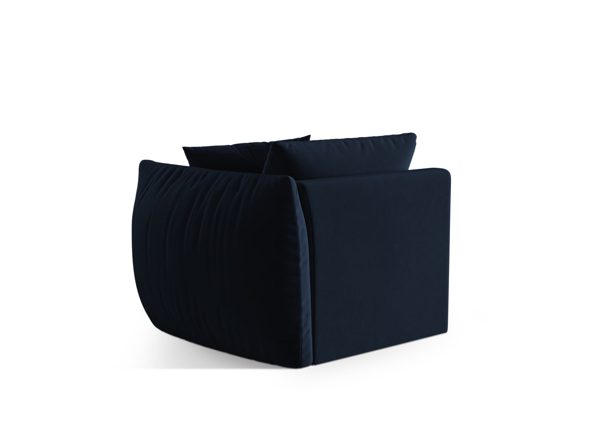 Chris Velour Modul rechts 1 Sitzer in Royal Blue-Casino präsentiert im Onlineshop von KAQTU Design AG. Modulares Sofa ist von Micadoni