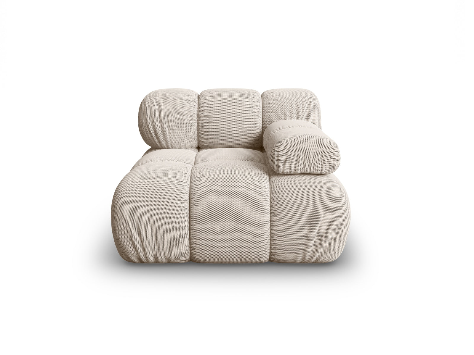 Bellis Modul rechts 1 Sitzer in Light Beige präsentiert im Onlineshop von KAQTU Design AG. Modulares Sofa ist von Micadoni