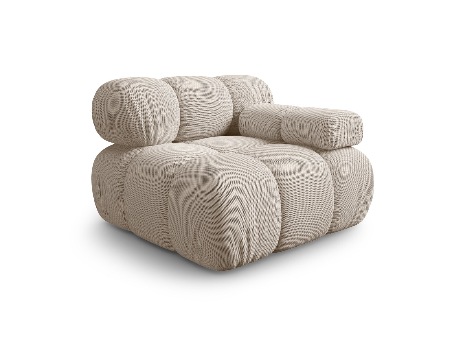 Entdecken Sie den Bellis Modul rechts 1 Sitzer von Micadoni – stilvolles Velour, optimaler Komfort und modernes Design für Ihr Wohnzimmer.