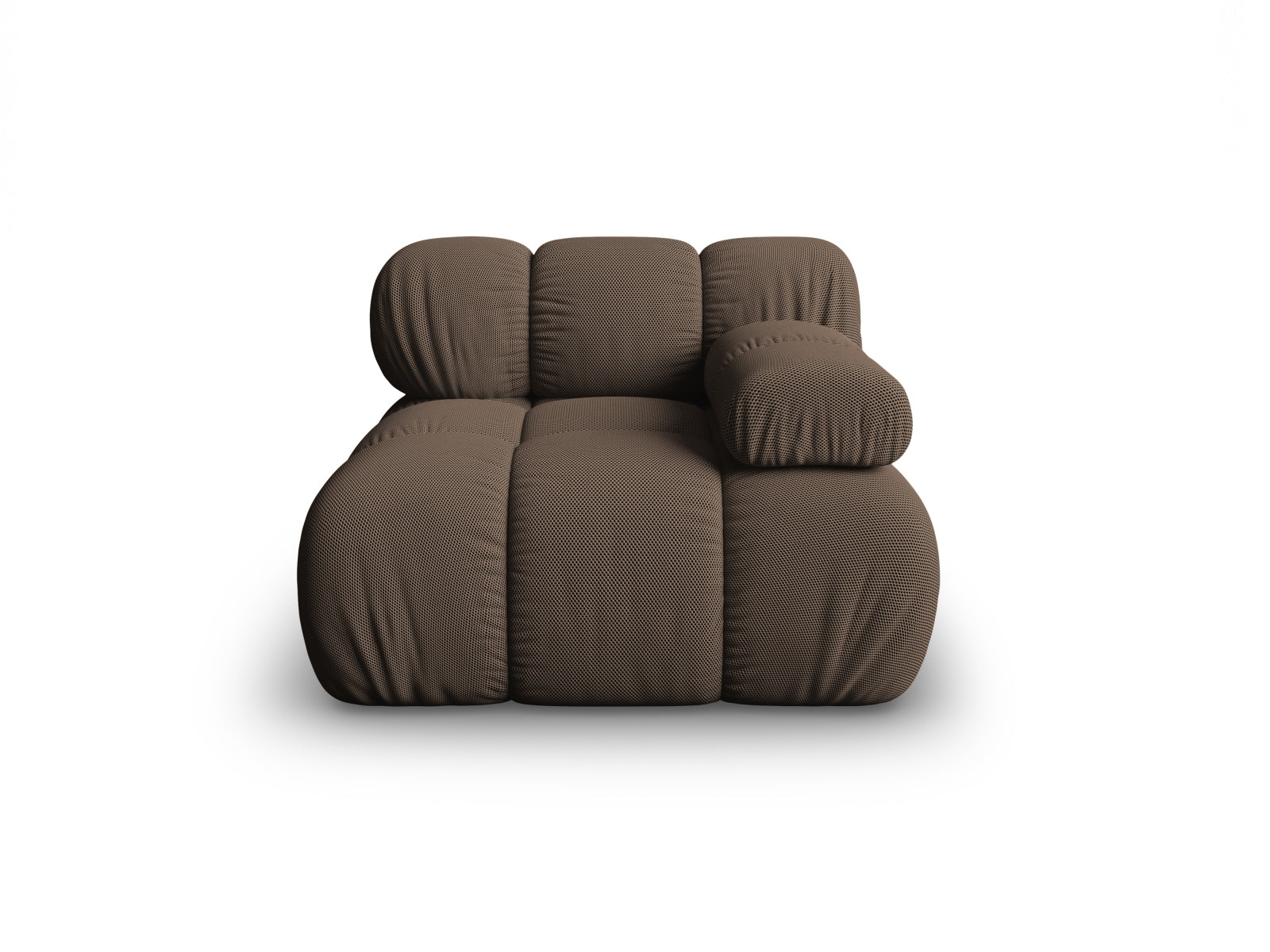 Bellis Modul rechts 1 Sitzer in Brown präsentiert im Onlineshop von KAQTU Design AG. Modulares Sofa ist von Micadoni