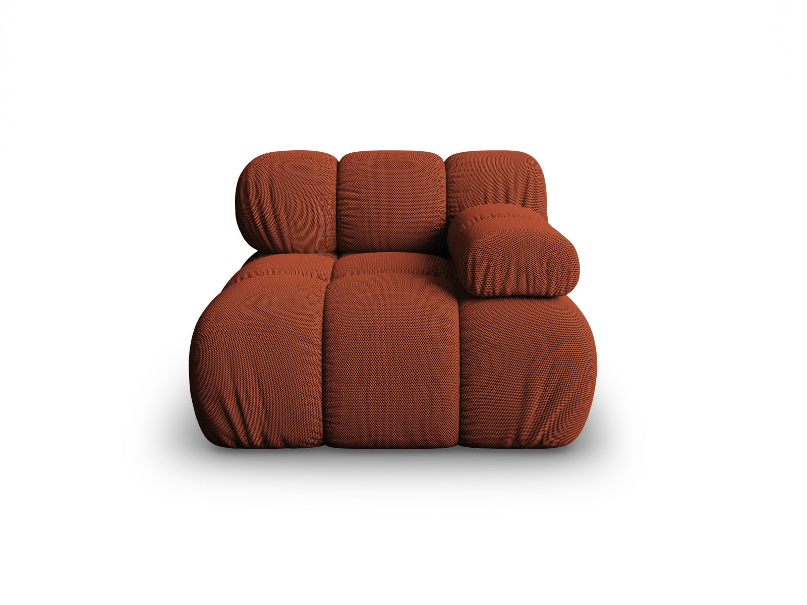 Bellis Modul rechts 1 Sitzer in Brick-Sonic präsentiert im Onlineshop von KAQTU Design AG. Modulares Sofa ist von Micadoni