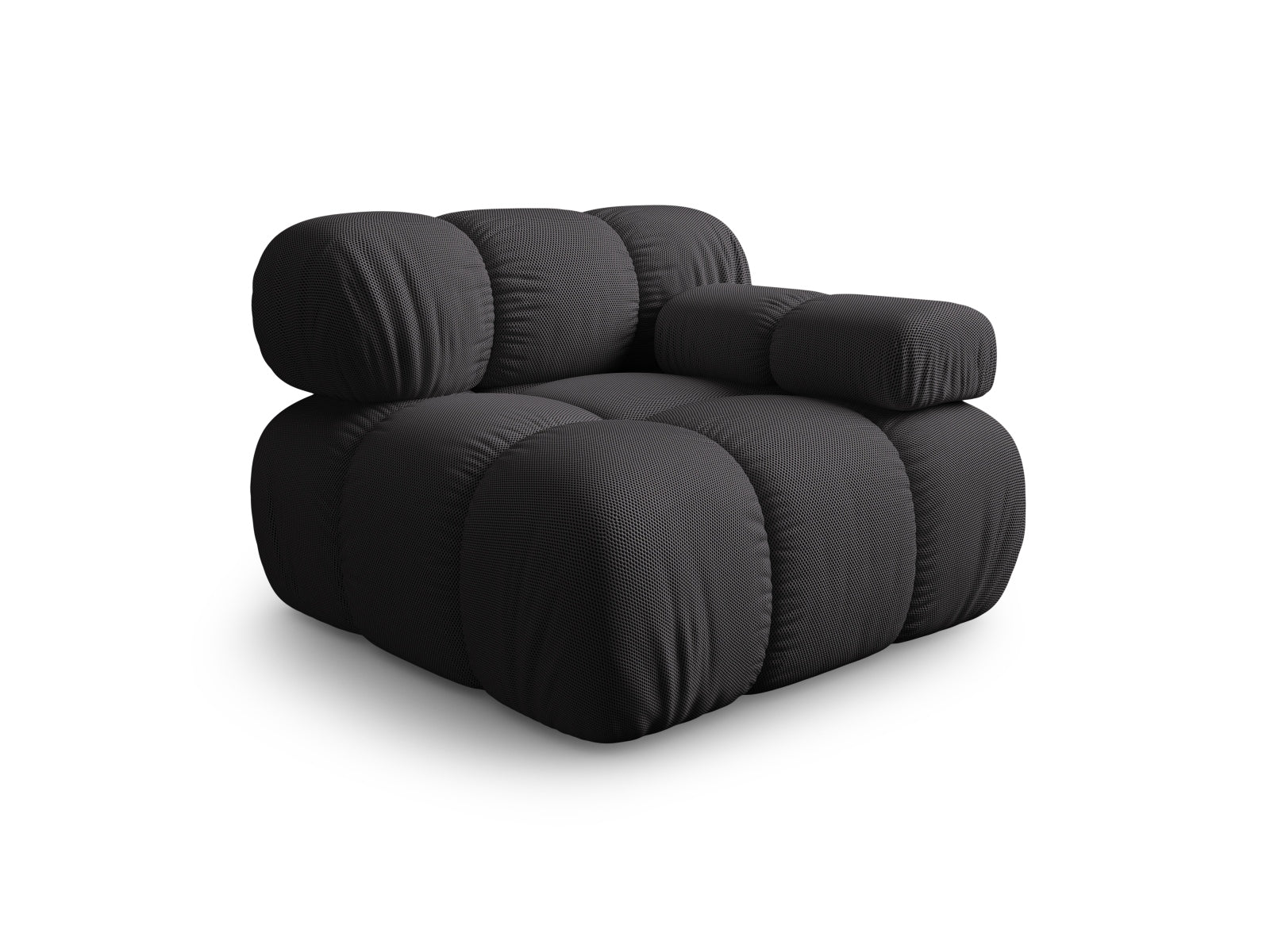 Elegantes Bellis Modul rechts 1 Sitzer in Espresso-Sonic, ideal für stilvolle Wohnräume. Teil der modularen Sofaserie von Micadoni.