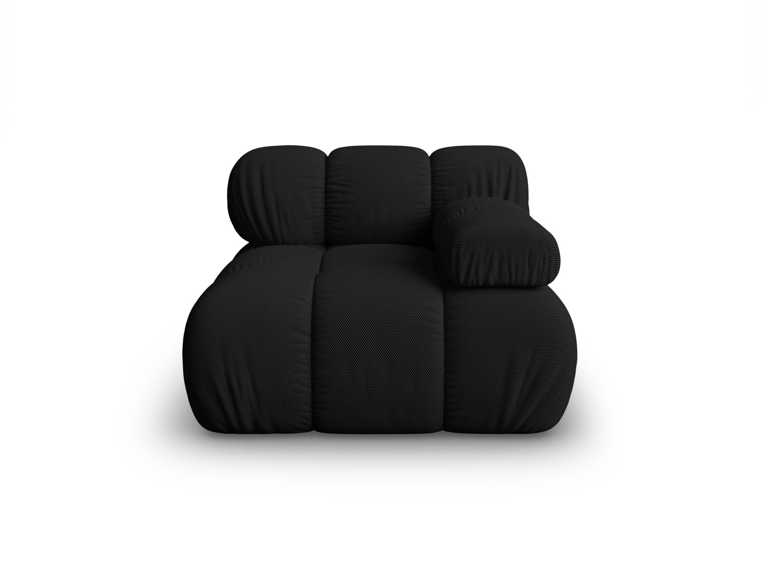 Bellis Modul rechts 1 Sitzer in Black-Sonic präsentiert im Onlineshop von KAQTU Design AG. Modulares Sofa ist von Micadoni