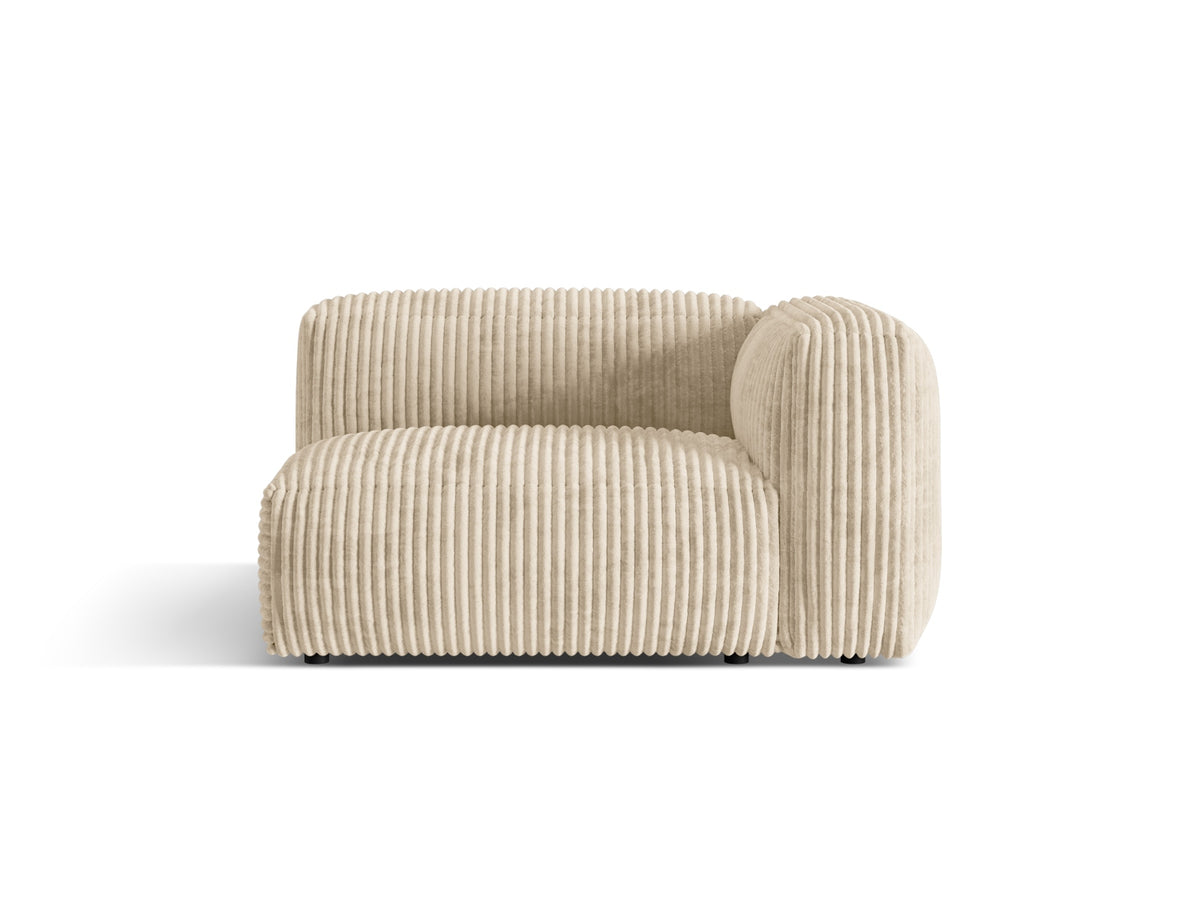 Martina Modul rechts 1 Sitzer in Light Beige-Tilia präsentiert im Onlineshop von KAQTU Design AG. Modulares Sofa ist von Micadoni