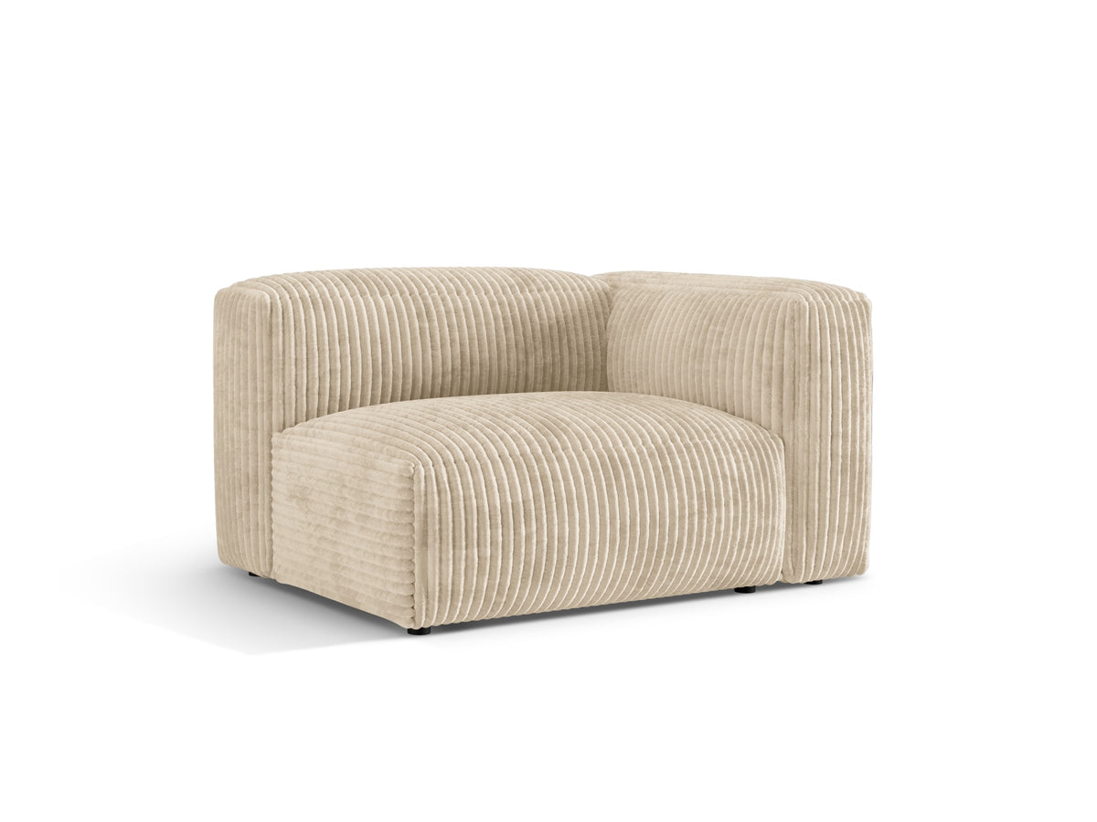 Martina Modul rechts 1 Sitzer in Light Beige-Tilia präsentiert im Onlineshop von KAQTU Design AG. Modulares Sofa ist von Micadoni