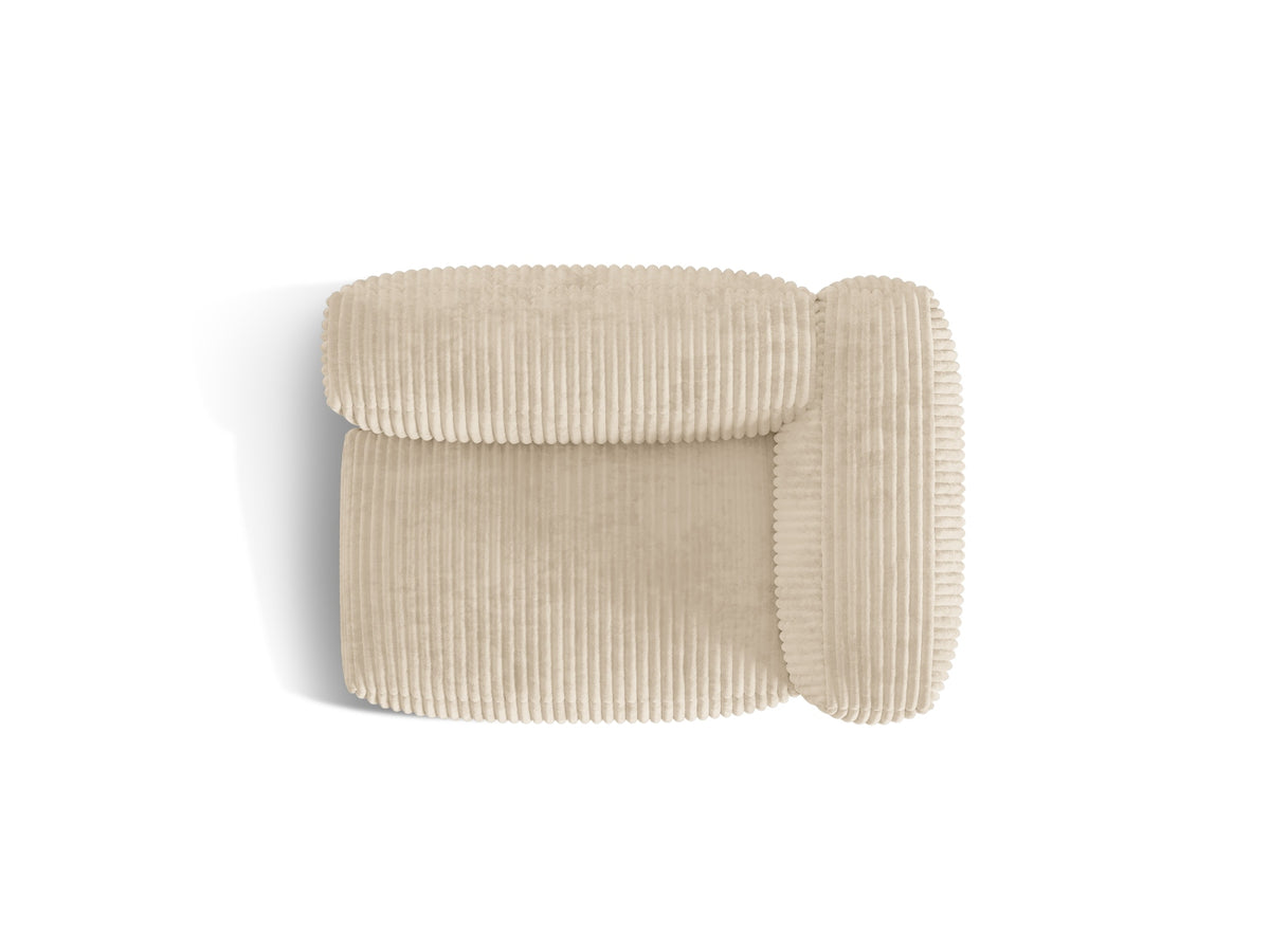 Martina Modul rechts 1 Sitzer in Light Beige-Tilia präsentiert im Onlineshop von KAQTU Design AG. Modulares Sofa ist von Micadoni