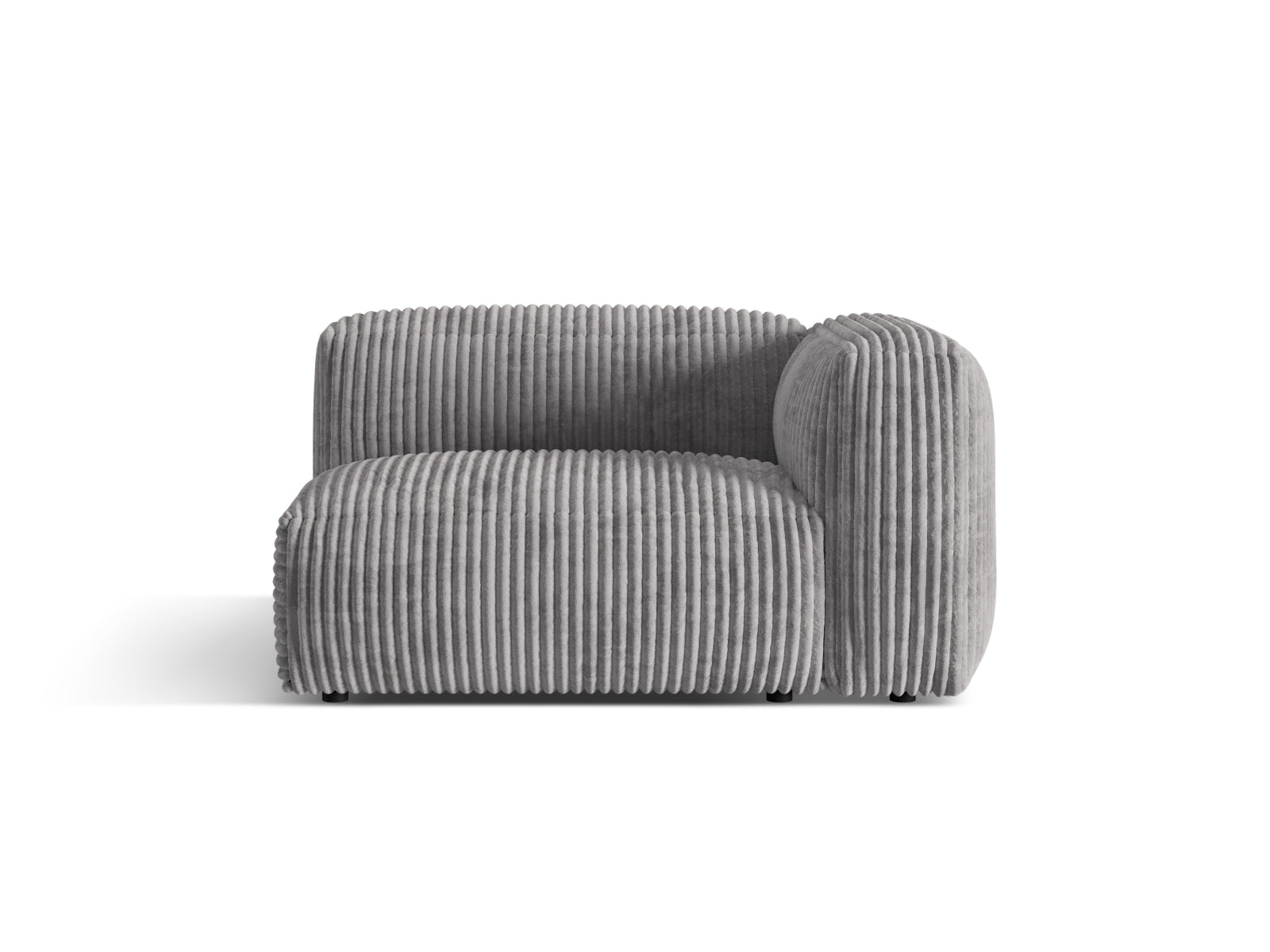 Martina Modul rechts 1 Sitzer in Light Grey präsentiert im Onlineshop von KAQTU Design AG. Modulares Sofa ist von Micadoni