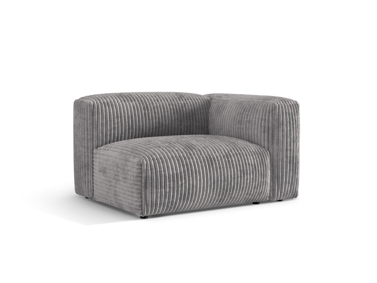 Martina Modul rechts 1 Sitzer in Light Grey-Tilia präsentiert im Onlineshop von KAQTU Design AG. Modulares Sofa ist von Micadoni