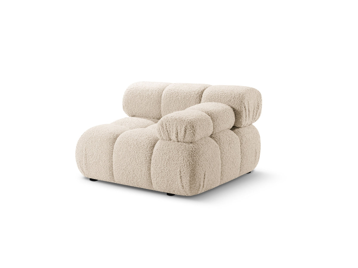 Bellis Boucle Modul rechts 1 Sitzer in Light Beige-Rolf präsentiert im Onlineshop von KAQTU Design AG. Modulares Sofa ist von Micadoni