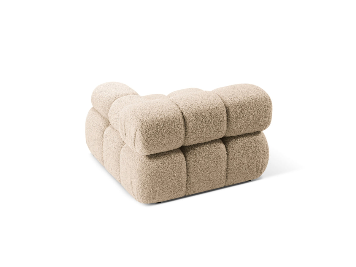 Bellis Boucle Modul rechts 1 Sitzer in Sand-Rolf präsentiert im Onlineshop von KAQTU Design AG. Modulares Sofa ist von Micadoni