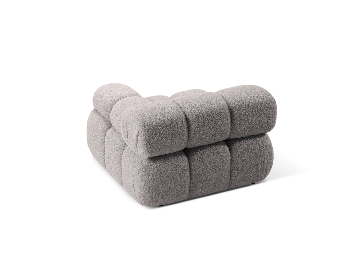 Bellis Boucle Modul rechts 1 Sitzer in Light Grey-Rolf präsentiert im Onlineshop von KAQTU Design AG. Modulares Sofa ist von Micadoni