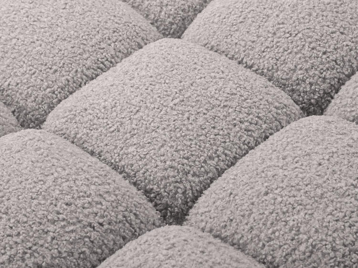 Bellis Boucle Modul rechts 1 Sitzer in Light Grey-Rolf präsentiert im Onlineshop von KAQTU Design AG. Modulares Sofa ist von Micadoni