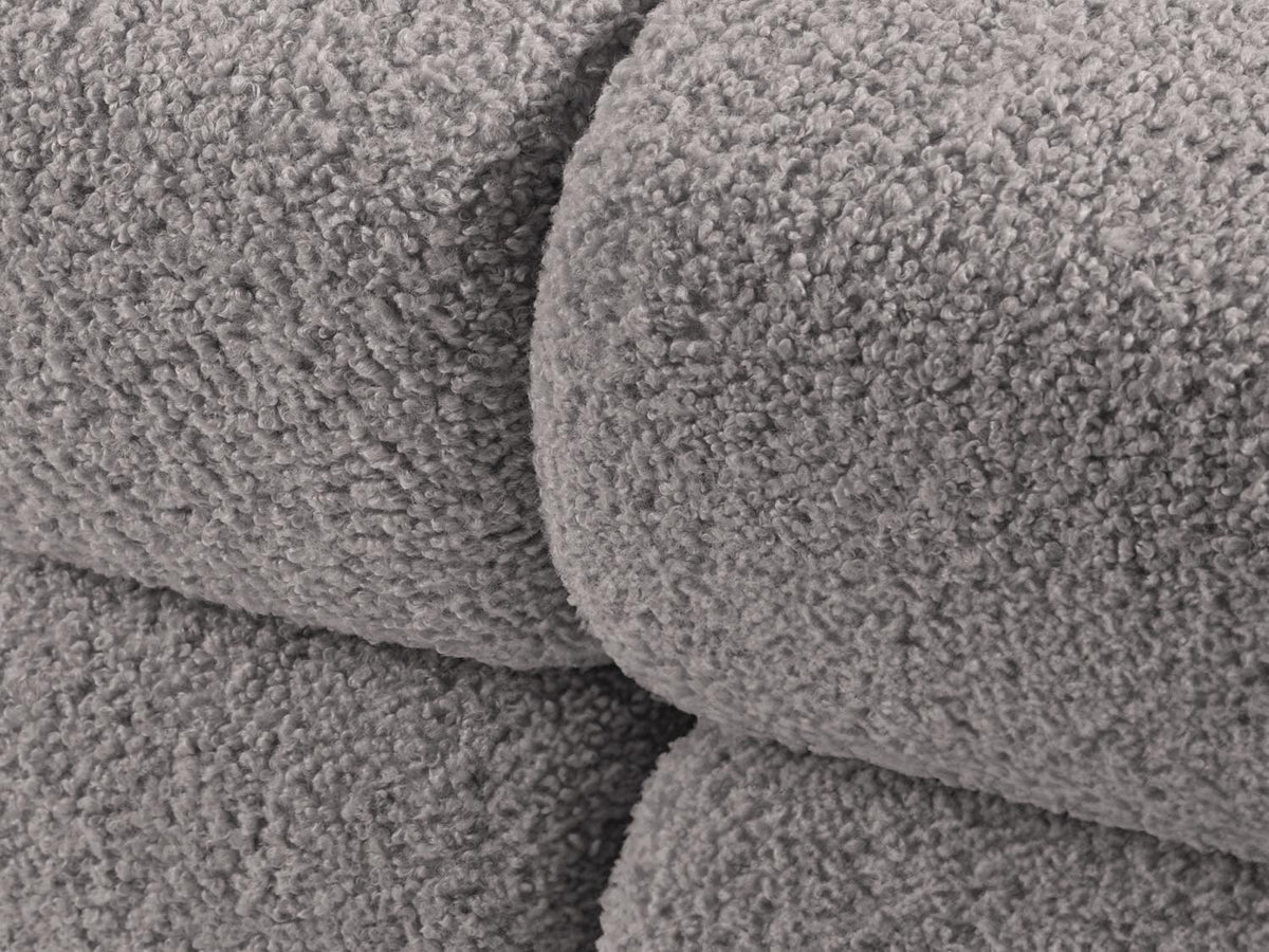 Bellis Boucle Modul rechts 1 Sitzer in Light Grey-Rolf präsentiert im Onlineshop von KAQTU Design AG. Modulares Sofa ist von Micadoni