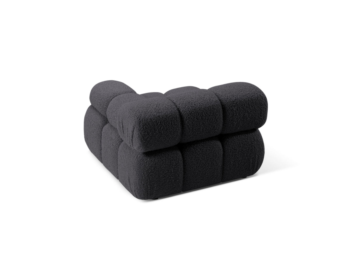Bellis Boucle Modul rechts 1 Sitzer in Graphite-Rolf präsentiert im Onlineshop von KAQTU Design AG. Modulares Sofa ist von Micadoni