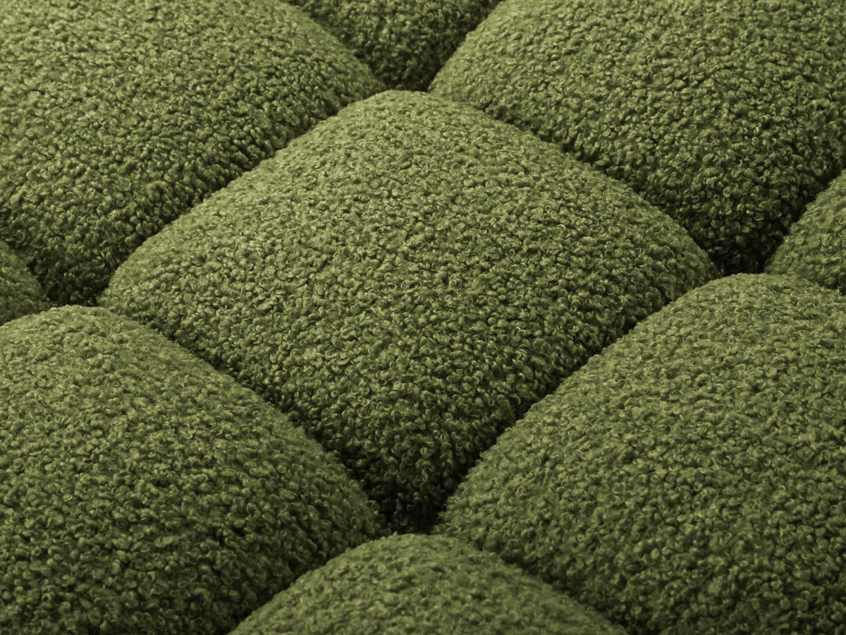 Bellis Boucle Modul rechts 1 Sitzer in Green-Rolf präsentiert im Onlineshop von KAQTU Design AG. Modulares Sofa ist von Micadoni