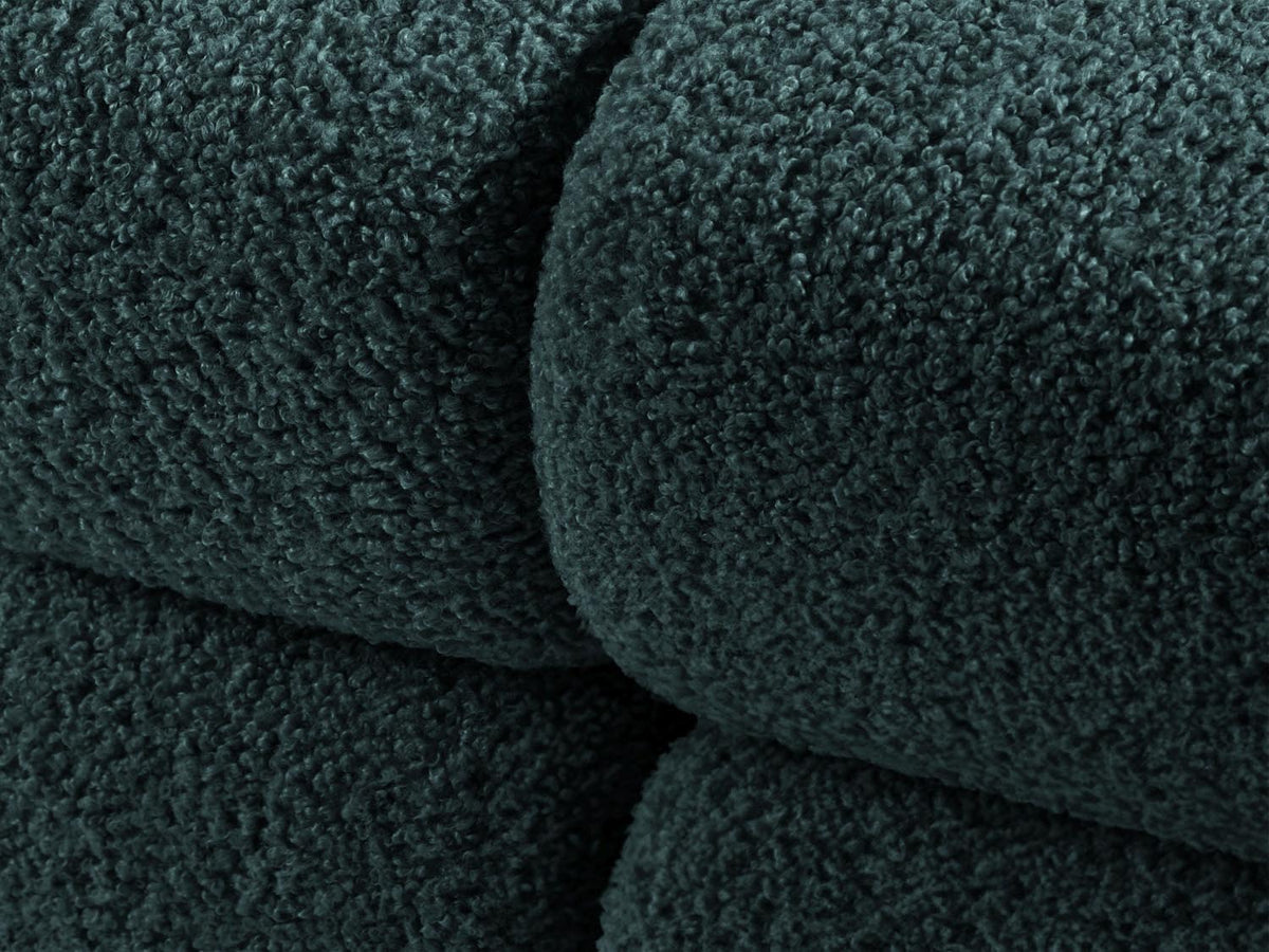 Bellis Boucle Modul rechts 1 Sitzer in Petrol-Rolf präsentiert im Onlineshop von KAQTU Design AG. Modulares Sofa ist von Micadoni