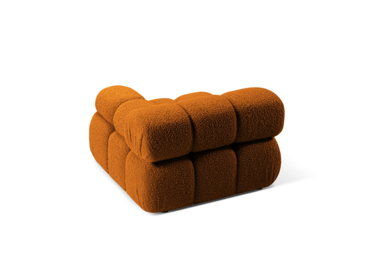 Bellis Boucle Modul rechts 1 Sitzer in Brick-Rolf präsentiert im Onlineshop von KAQTU Design AG. Modulares Sofa ist von Micadoni