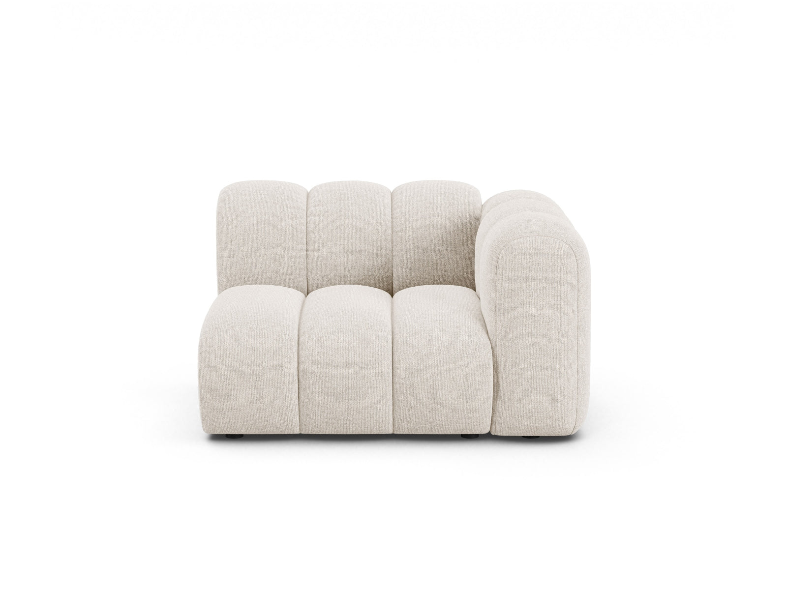 Lupine Modul rechts 1 Sitzer in Light Beige präsentiert im Onlineshop von KAQTU Design AG. Modulares Sofa ist von Micadoni