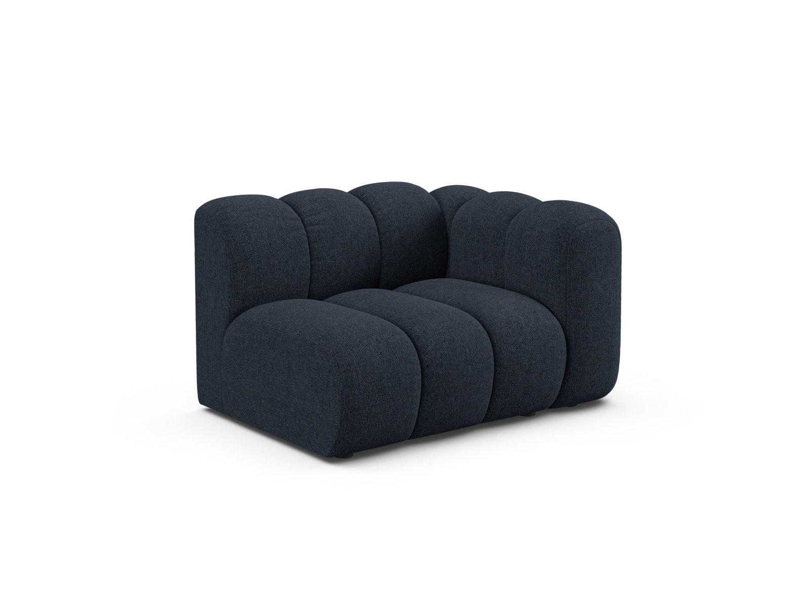 Lupine Modul rechts 1 Sitzer in Navy Blue präsentiert im Onlineshop von KAQTU Design AG. Modulares Sofa ist von Micadoni