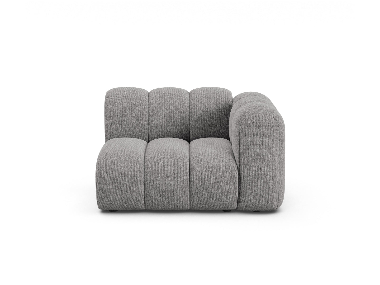 Lupine Modul rechts 1 Sitzer in Light Grey präsentiert im Onlineshop von KAQTU Design AG. Modulares Sofa ist von Micadoni