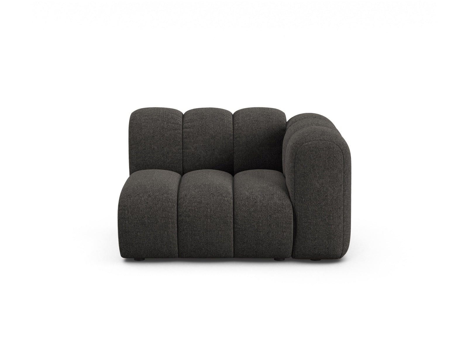 Lupine Modul rechts 1 Sitzer in Dark Grey präsentiert im Onlineshop von KAQTU Design AG. Modulares Sofa ist von Micadoni