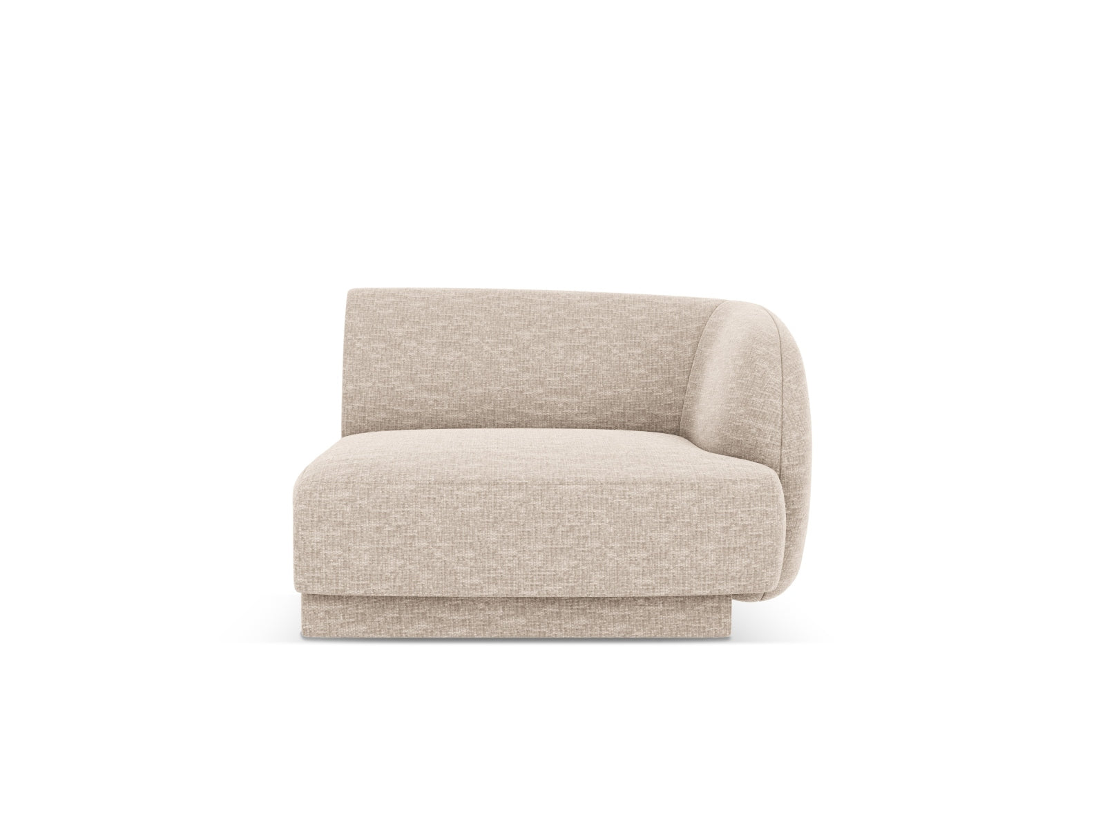 Miley Modul rechts 1 Sitzer in Beige-Eden präsentiert im Onlineshop von KAQTU Design AG. Modulares Sofa ist von Micadoni