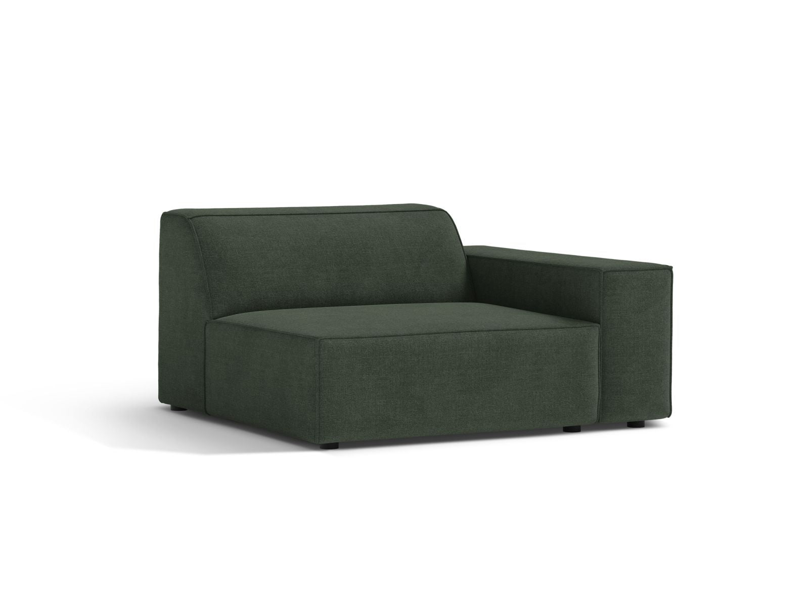 Elegantes 1-Sitzer Modul Rechts Jodie in trendigem Moss Green-Liberty, ideal für kreative und komfortable Raumgestaltungen.