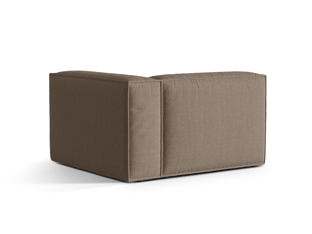 1-Sitzer Modular Sofa rechts Nuria in Cappuccino-Liberty präsentiert im Onlineshop von KAQTU Design AG. Modulares Sofa ist von Micadoni