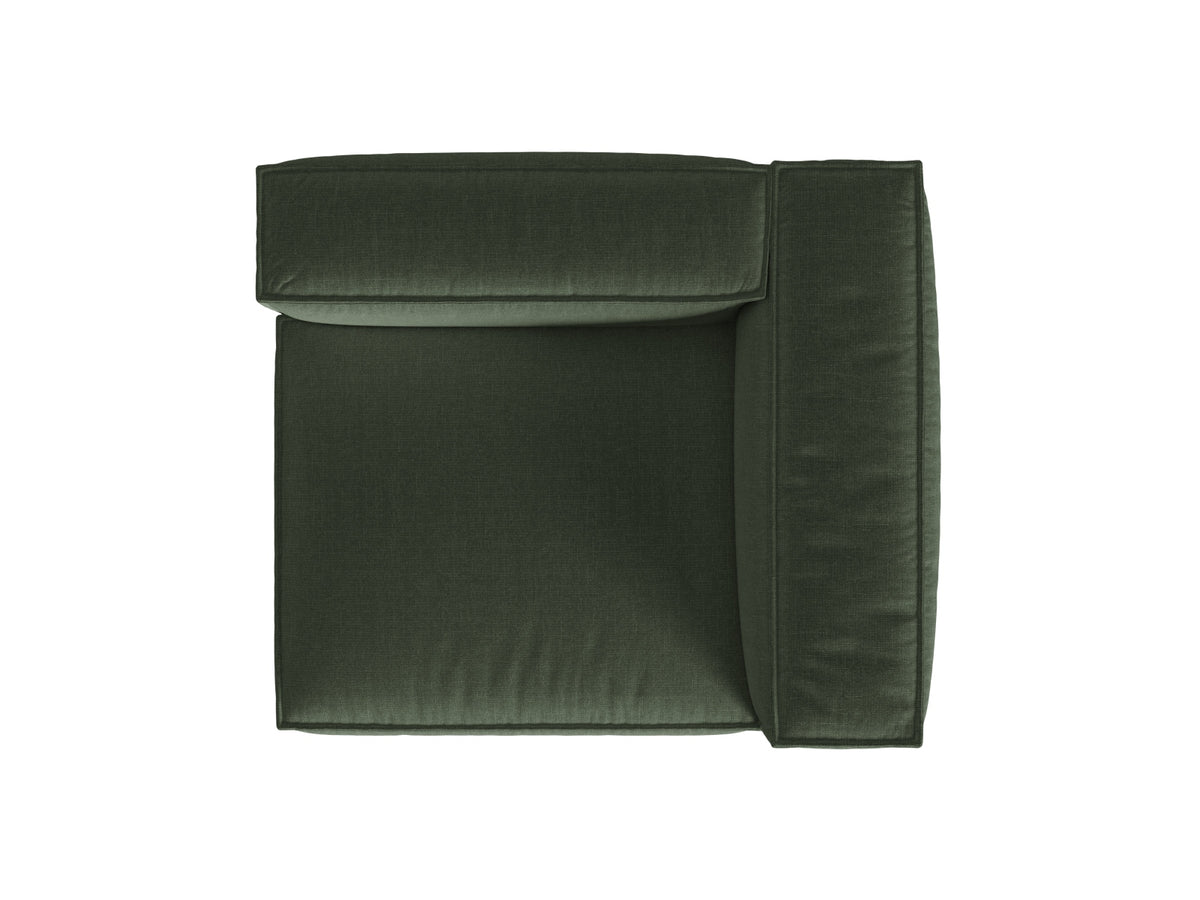 1-Sitzer Modular Sofa rechts Nuria in Moss Green-Liberty präsentiert im Onlineshop von KAQTU Design AG. Modulares Sofa ist von Micadoni