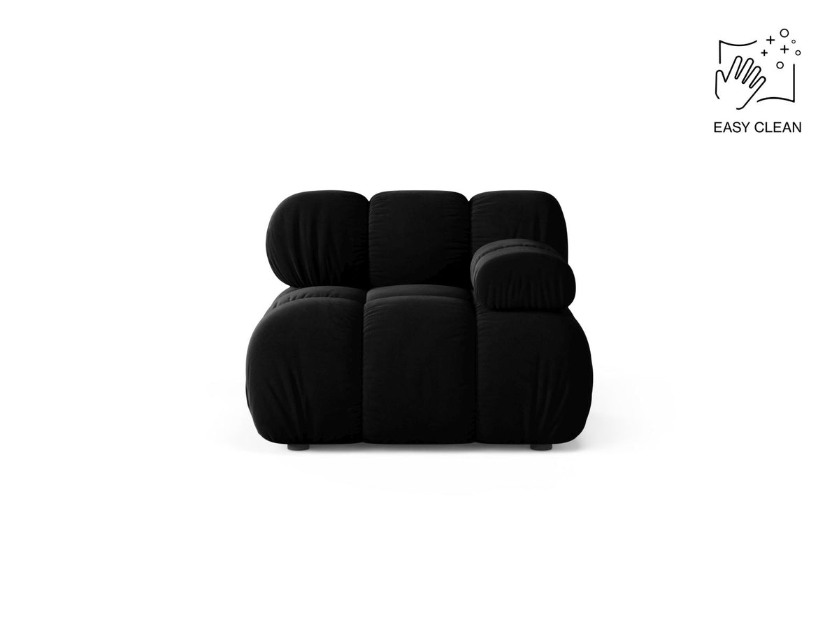 1-Sitzer Modul rechts Bellis in Black-Venus präsentiert im Onlineshop von KAQTU Design AG. Modulares Sofa ist von Micadoni