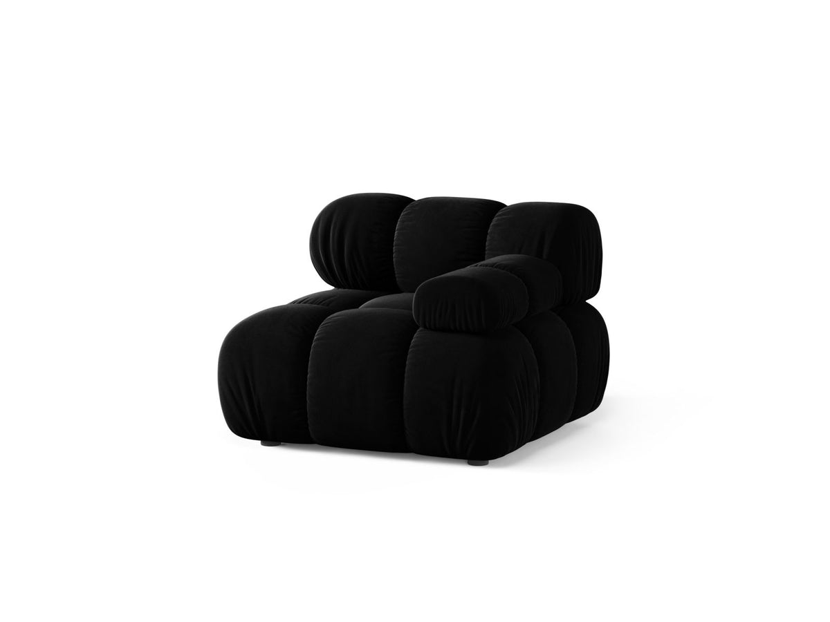 1-Sitzer Modul rechts Bellis in Black-Venus präsentiert im Onlineshop von KAQTU Design AG. Modulares Sofa ist von Micadoni