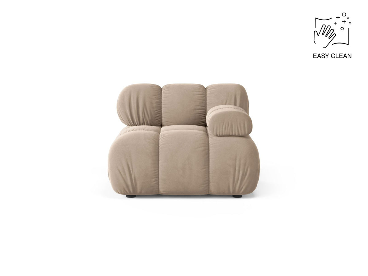 1-Sitzer Modul rechts Bellis in Beige-Venus präsentiert im Onlineshop von KAQTU Design AG. Modulares Sofa ist von Micadoni