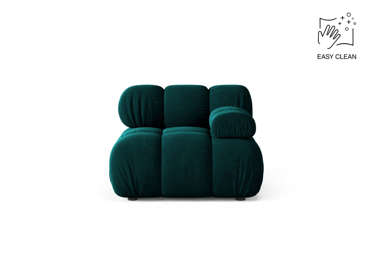 1-Sitzer Modul rechts Bellis in Deep Petrol-Venus präsentiert im Onlineshop von KAQTU Design AG. Modulares Sofa ist von Micadoni