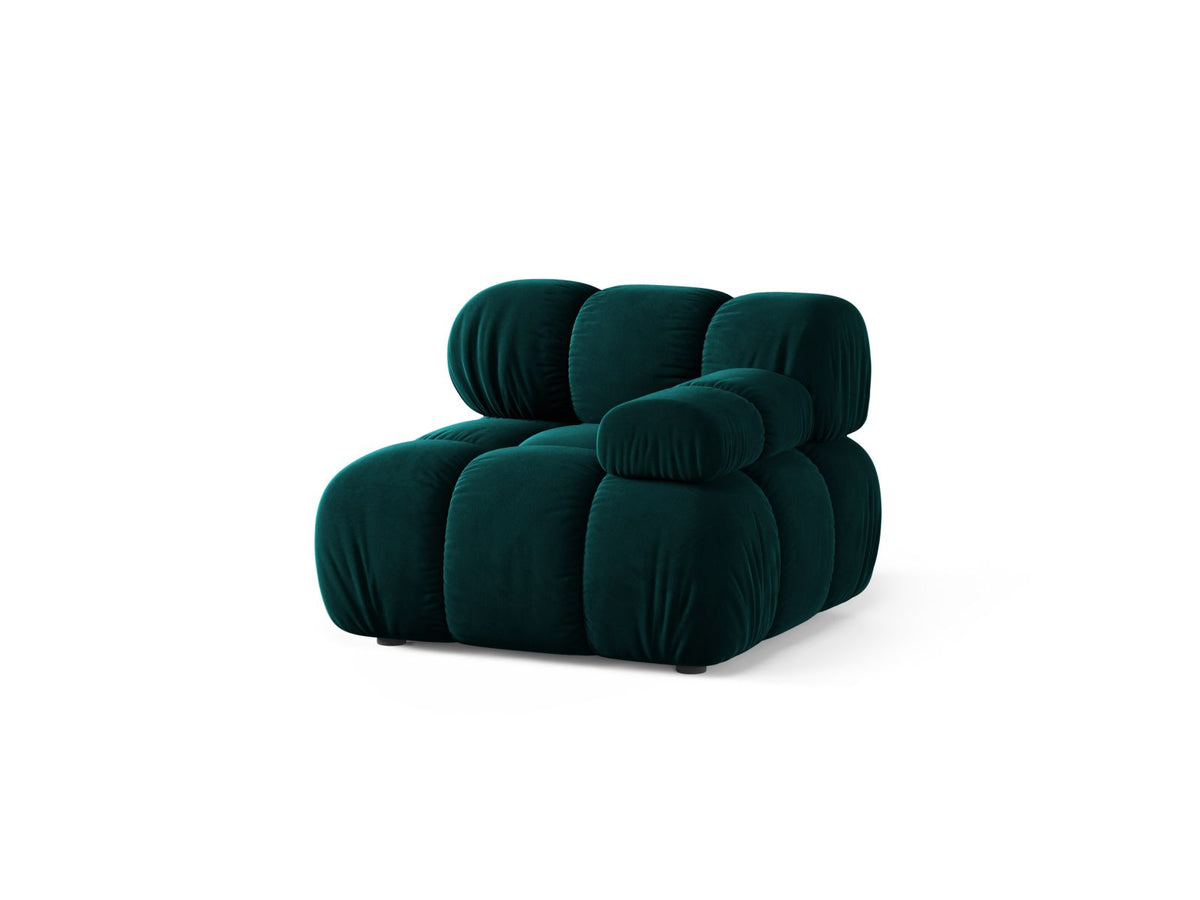 1-Sitzer Modul rechts Bellis in Deep Petrol-Venus präsentiert im Onlineshop von KAQTU Design AG. Modulares Sofa ist von Micadoni