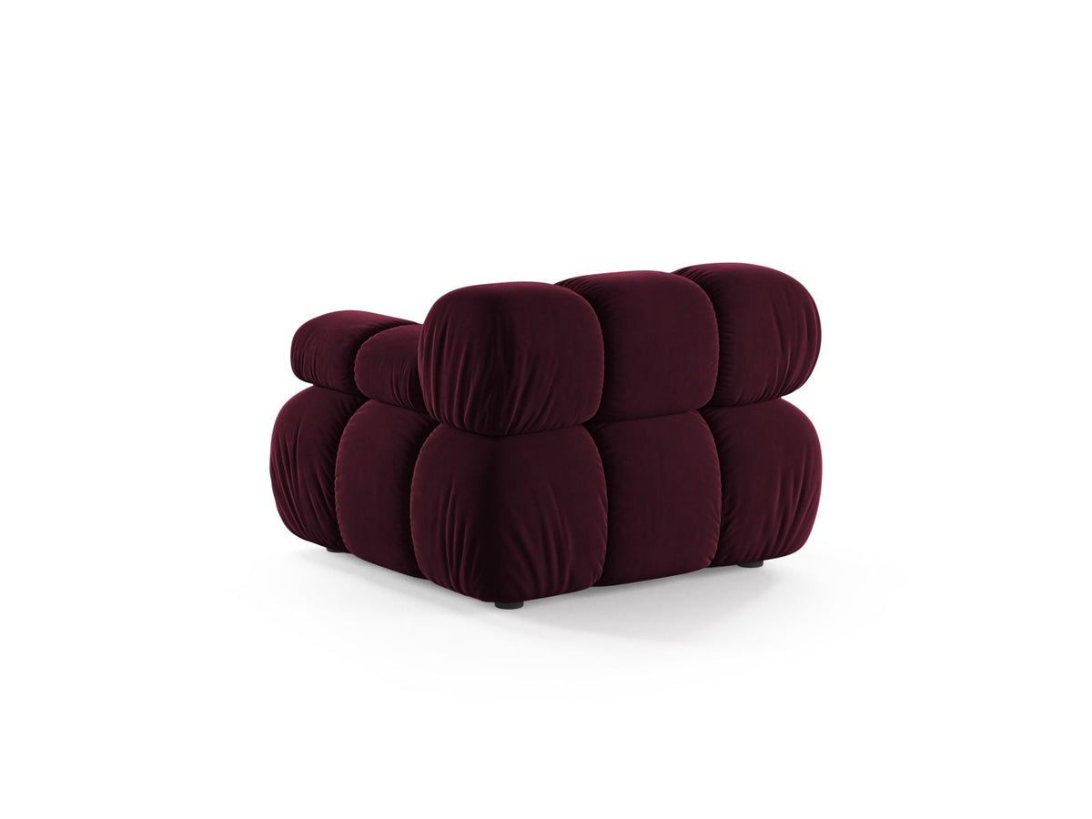 1-Sitzer Modul rechts Bellis in Burgundy-Venus präsentiert im Onlineshop von KAQTU Design AG. Modulares Sofa ist von Micadoni