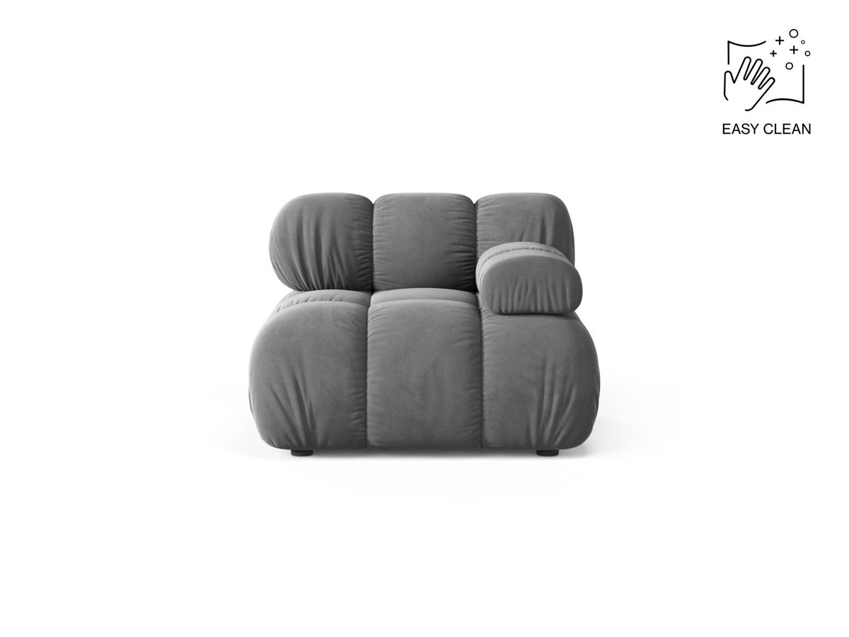 1-Sitzer Modul rechts Bellis in Light Grey-Venus präsentiert im Onlineshop von KAQTU Design AG. Modulares Sofa ist von Micadoni