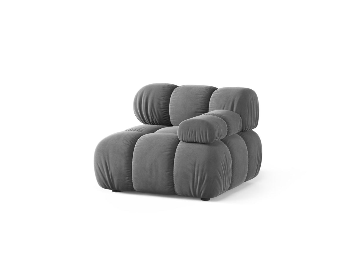 1-Sitzer Modul rechts Bellis in Light Grey-Venus präsentiert im Onlineshop von KAQTU Design AG. Modulares Sofa ist von Micadoni