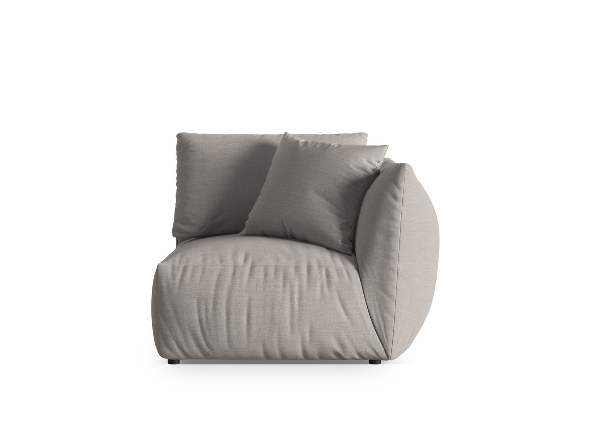Chris Modul rechts 1 Sitzer in Natural-LINS präsentiert im Onlineshop von KAQTU Design AG. Modulares Sofa ist von Micadoni