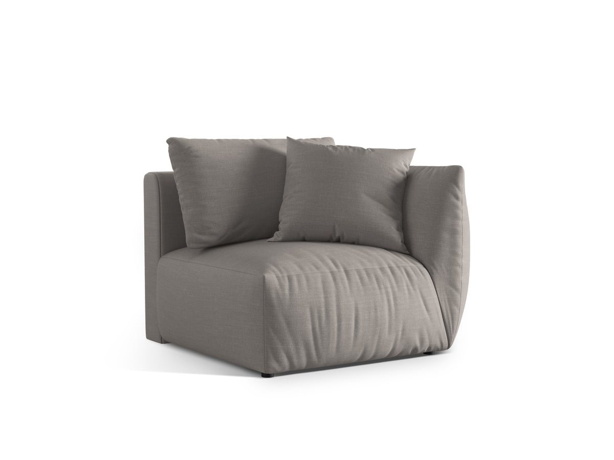 Chris Modul rechts 1 Sitzer in Natural-LINS präsentiert im Onlineshop von KAQTU Design AG. Modulares Sofa ist von Micadoni