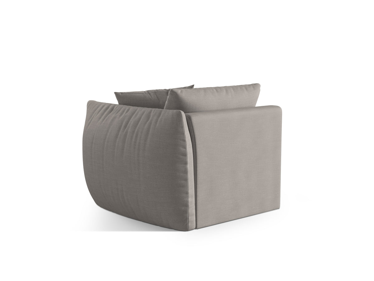 Chris Modul rechts 1 Sitzer in Natural-LINS präsentiert im Onlineshop von KAQTU Design AG. Modulares Sofa ist von Micadoni