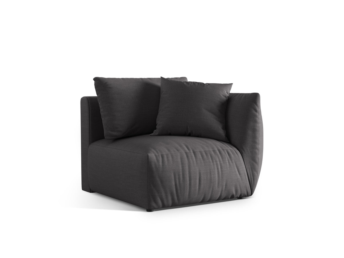 Chris Modul rechts 1 Sitzer in Sand-LINS präsentiert im Onlineshop von KAQTU Design AG. Modulares Sofa ist von Micadoni