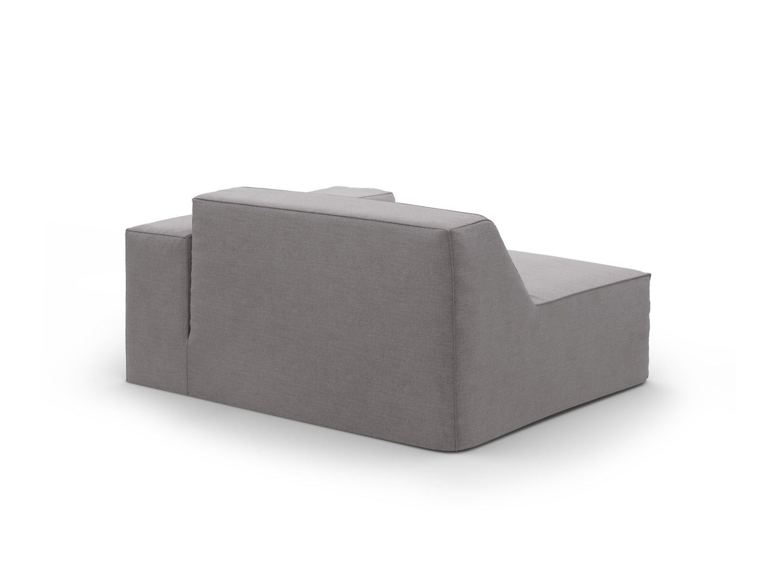 Rechter 1-Sitzer Jodie Modul von Micadoni in stilvollem Grau, perfekt für kreative Sofa-Kombinationen und modernes Wohndesign.