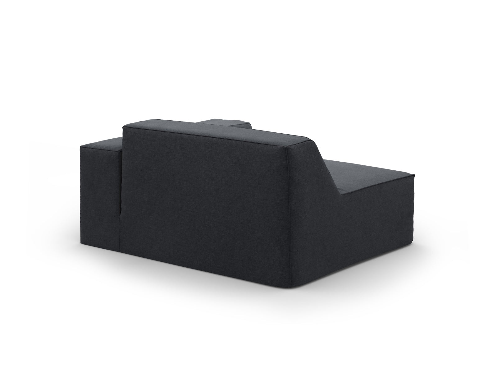 Rechtsseitiger Jodie Modul 1 Sitzer in ansprechendem Grau und Blau, perfekt für kreative Sofa-Arrangements in zeitgemäßen Wohnstilen.