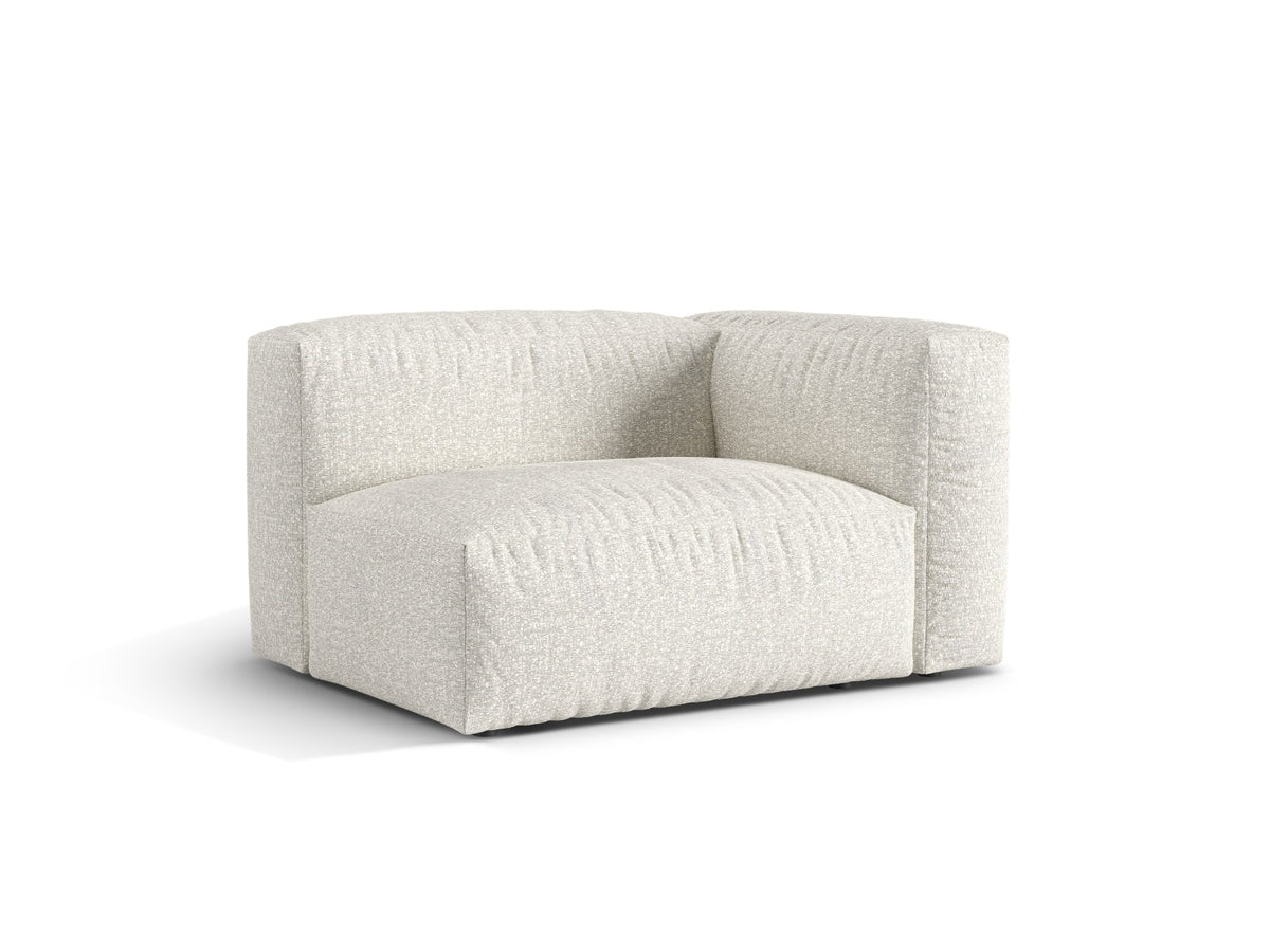 1-Sitzer Sofa Martina Wide rechts in Grey Beige Melange-Monet präsentiert im Onlineshop von KAQTU Design AG. Modulares Sofa ist von Micadoni