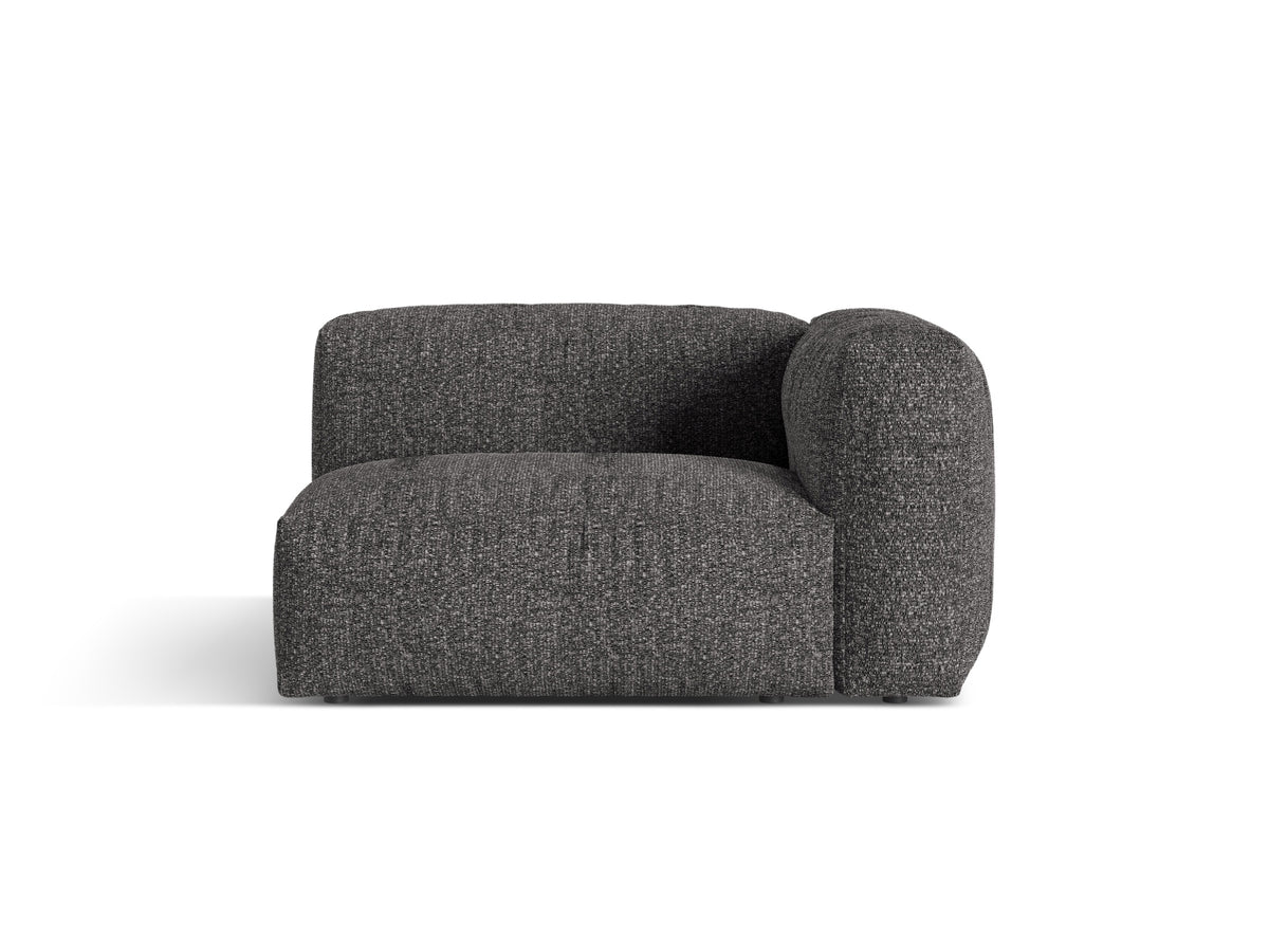 1-Sitzer Sofa Martina Wide rechts in Anthracite-Monet präsentiert im Onlineshop von KAQTU Design AG. Modulares Sofa ist von Micadoni