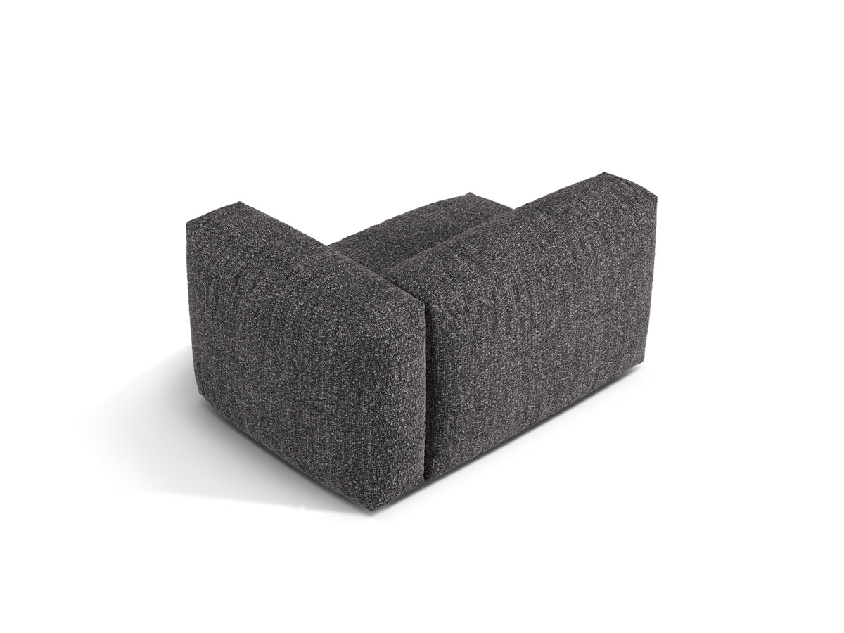 1-Sitzer Sofa Martina Wide rechts in Anthracite-Monet präsentiert im Onlineshop von KAQTU Design AG. Modulares Sofa ist von Micadoni