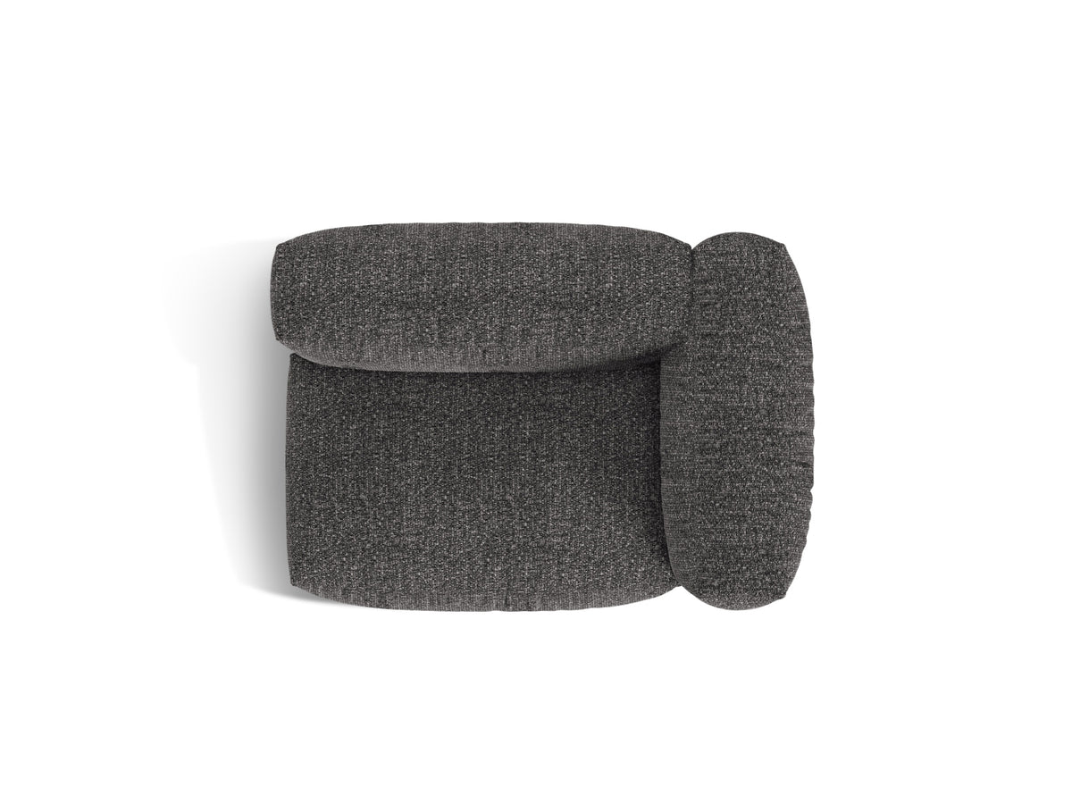 1-Sitzer Sofa Martina Wide rechts in Anthracite-Monet präsentiert im Onlineshop von KAQTU Design AG. Modulares Sofa ist von Micadoni